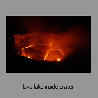 lava lake inside crater